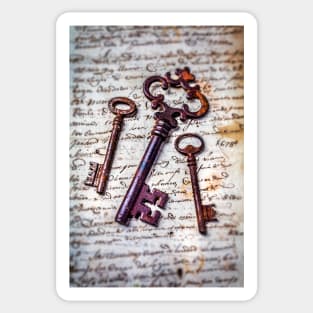 Three Skeleton Keys Sticker